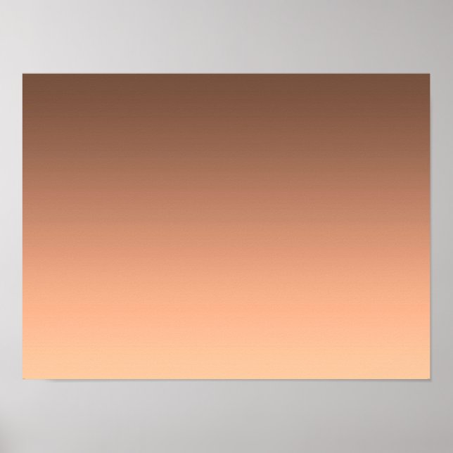 Gradient Peach - light to deep | Seasonal Moods |  Poster (Front)