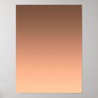 Gradient Peach - light to deep | Seasonal Moods |  Poster