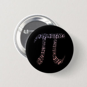 Gradient Pi Symbol Digits Math   Happy Pi day 2 Inch Round Button