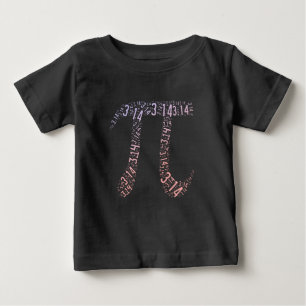 Gradient Pi Symbol Digits Math Happy Pi day Baby T-Shirt