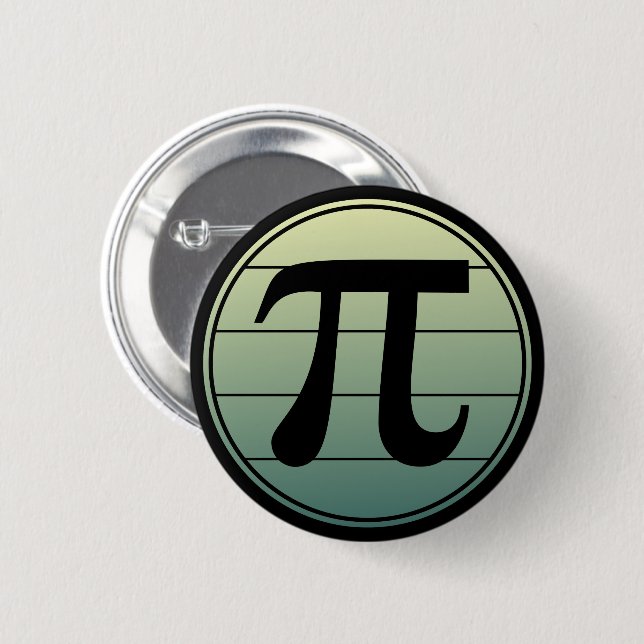 Gradient Pi Symbol Pi day | Happy Pi day Math 2 Inch Round Button (Front & Back)