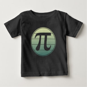 Gradient Pi Symbol Pi day   Happy Pi day Math Baby T-Shirt