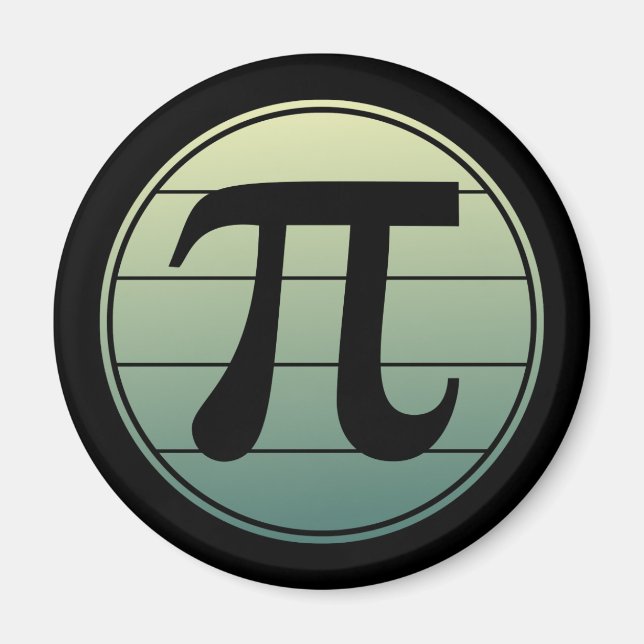 Gradient Pi Symbol Pi day | Happy Pi day Math Magnet (Front)