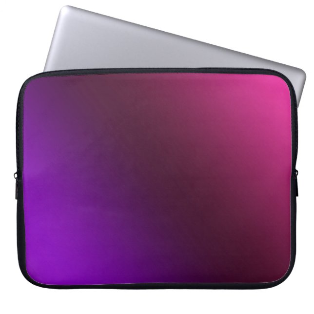 Gradient, pink-purple laptop sleeve (Front)