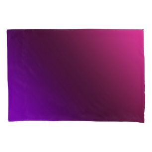 Gradient, pink-purple pillowcase