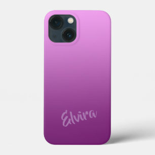 Gradient Pink with Custom Name iPhone 13 Mini Case