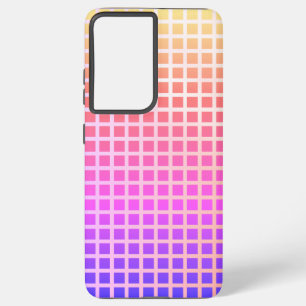 Gradient Pixel Grid Samsung Galaxy Case