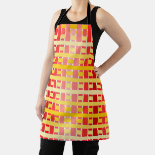 Gradient Plaid Apron