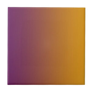 Gradient Plum Orange Ceramic Tile
