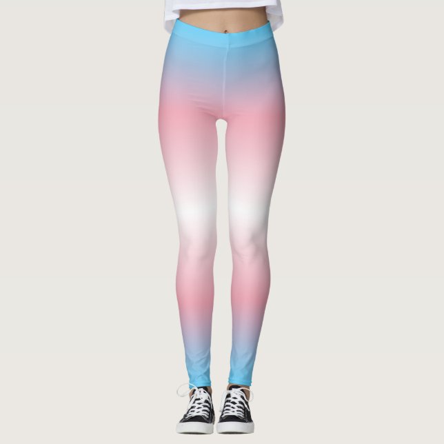Gradient Pride Patten: Trans Leggings (Front)