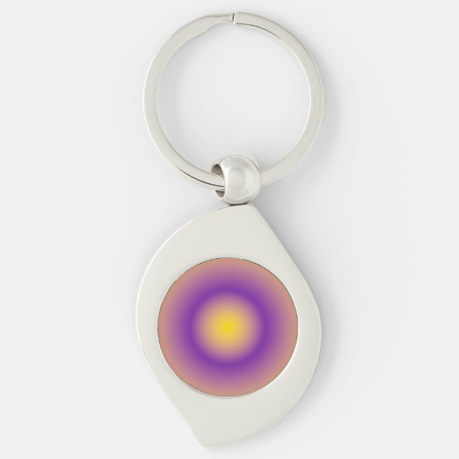 Gradient Pride Pattern: Intersex Keychain (Front)