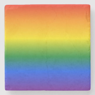 Gradient Pride Pattern: LGBTQIA+ Stone Coaster