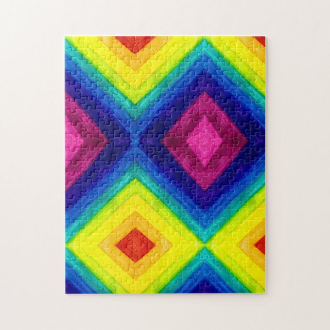 Gradient Prism Rainbow Art Puzzle (Vertical)