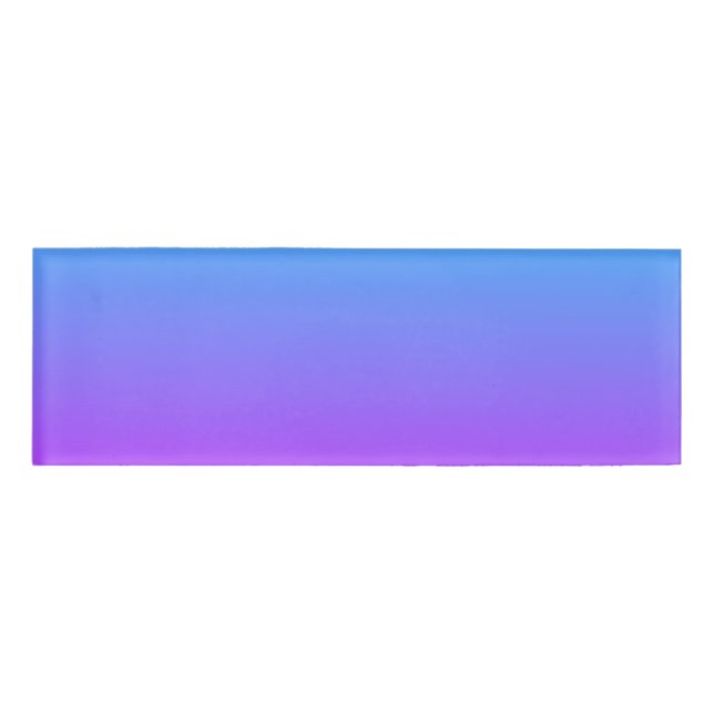Gradient Purple Background Name Tag (Front)