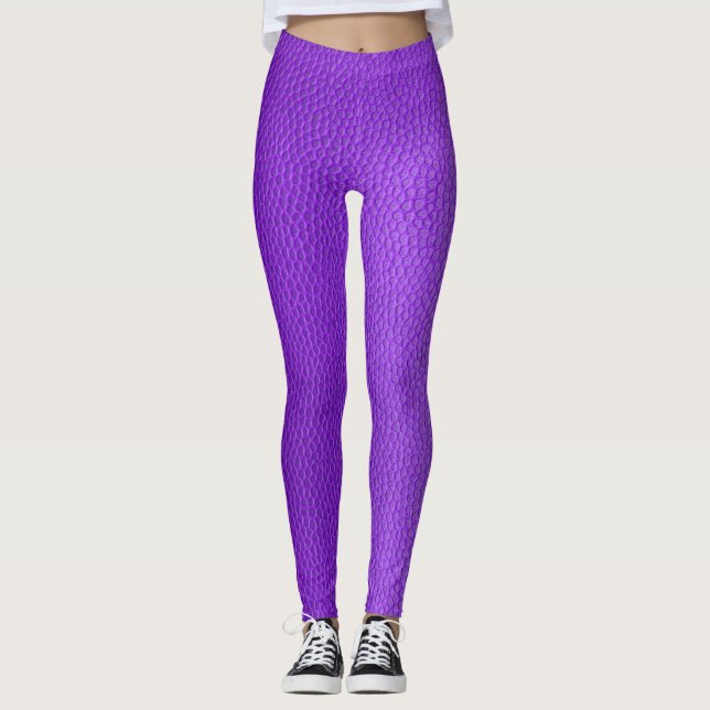 Gradient Purple Elegant Leggings (Front)