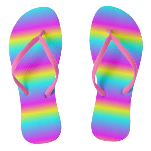 GRADIENT RAINBOW COLORS FLIP FLOPS