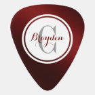 Gradient Red Personalized Guitar Pick