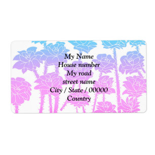 Gradient Roses - Return Address Labels