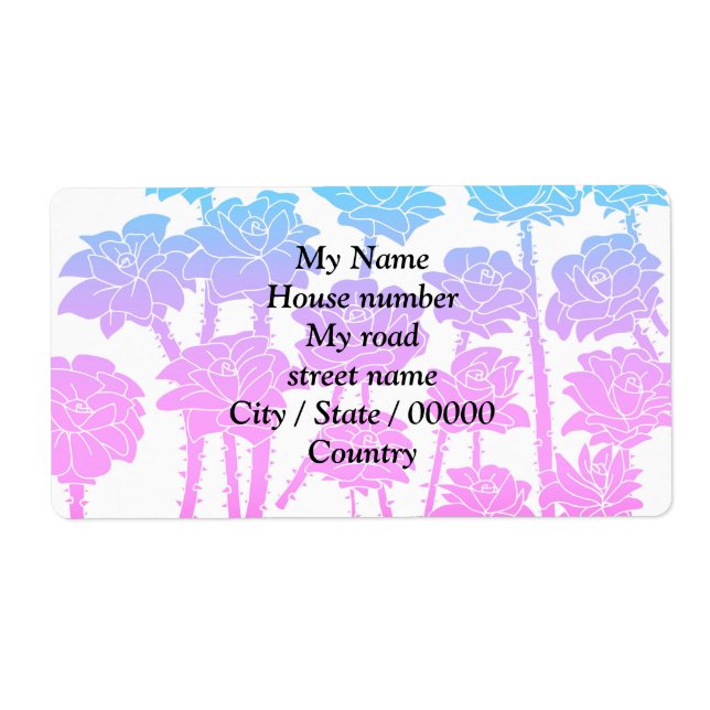 Gradient Roses - Return Address Labels (Front)