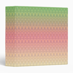 Gradient soft pastel colours ornamental pink green binder