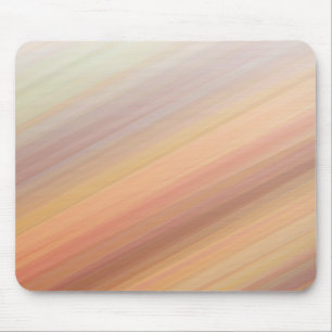 Gradient striped sunset orange brown earth tone mouse pad
