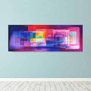 "Gradient Symphony" Contemporary Abstract Art Canvas Print