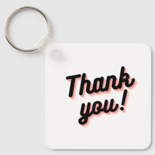 Gradient Thanks Fob Keychain