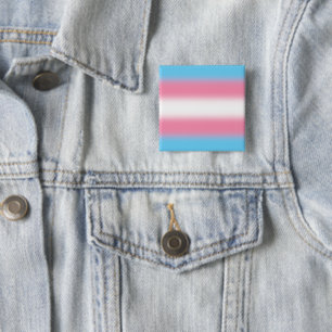Gradient Transgender Pride Flag - Trans Flag 2 Inch Square Button