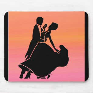 gradient tropical sunset  sunrise dancers mouse pad