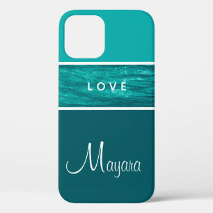Gradient Turquoise Phone Case for Girls