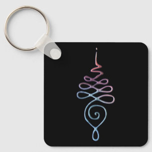 Gradient Unalome Keychain