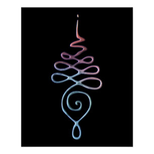 Gradient Unalome Poster