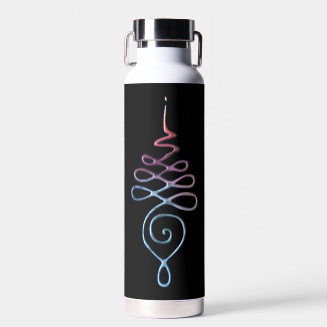 Gradient Unalome Water Bottle (Front)