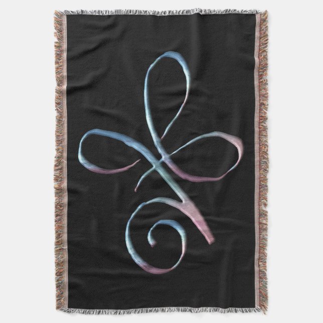 Gradient Unconditional Love Throw Blanket (Front Vertical)
