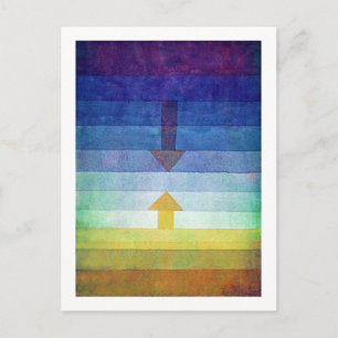 Gradient with Arrow, Paul Klee Postcard
