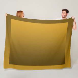 Gradient Yellow - deep to light   Mood Background  Fleece Blanket