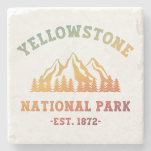 Gradient Yellowstone National Park Hiking  Stone Coaster