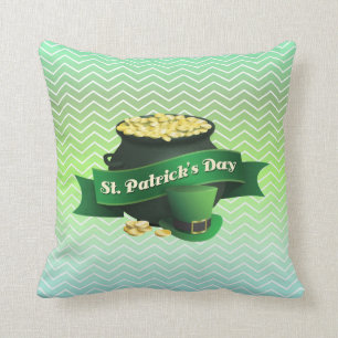 Gradient Zigzag Chevron Throw Pillow