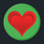 Gradients RED LOVE HEART   your backgr. & ideas Magnet<br><div class="desc">Pretty Hearts Composing by EDDA Fröhlich / EDDArt | Happy feeling for gifts in Love | for more Products & Designs feel free to contact me: contact@eddart.de or have a look here: www.zazzle.com/prettypatternarts* and here: www.zazzle.com/eddartshop* and here: www.zazzle.de/eddartiful*</div>