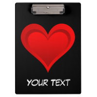 Gradients RED LOVE HEART + your text & ideas