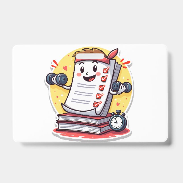 Grading Papers Is My Cardio gift for teachers Badge (Front)