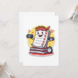 Grading Papers Is My Cardio gift for teachers Invitation