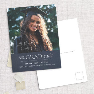 GRADitude Photo Graduation Faire-part Carte postal