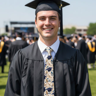 Grads Caps And Diplomas  Tie