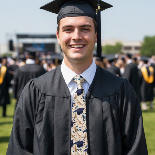 Grads Caps And Diplomas  Tie (Creator Uploaded)