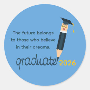 Graduado Classic Round Sticker