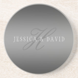 Gradually Changing Gradient Grey Any Name/s Coaster