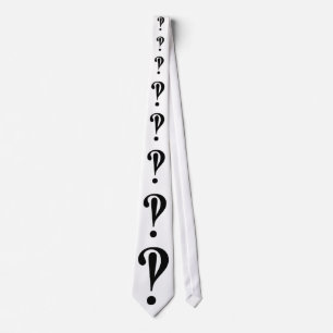 Gradually Growing Interrobang Tie