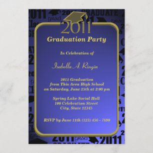Graduatation 2011/ Sapphire Blue Invitation