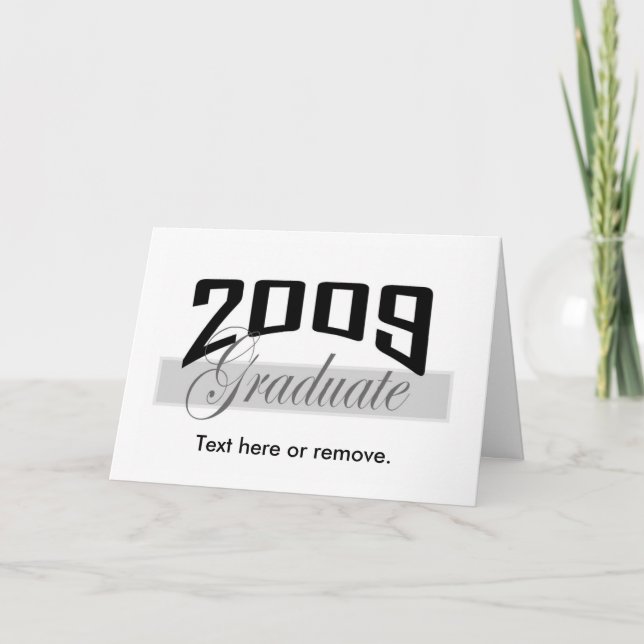 Graduate 2009 graduation card invitation II (Front)
